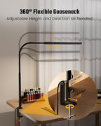 SUPERDANNY Eye-Caring LED Desk Lamp 360° Flexible Gooseneck Work Lamp - Image 7