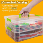 TERGOO 2 Layer Plastic Storage Containers - Image 5