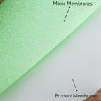 FUNKAKA Glitter Fluorescent Light Green HTV Heat Transfer Vinyl Rolls, Glitter - Image 3