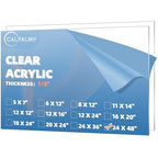 CALPALMY 1/8" Thick Clear Large Acrylic Sheets by CalPalmy