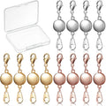 Hicarer 12 Pieces Locking Magnetic Jewelry Clasp Round Necklace Clasp Closures by Hicarer