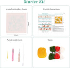 Embroidery Punch Needle kit Frame, Embroidery Starter Kits - Image 2