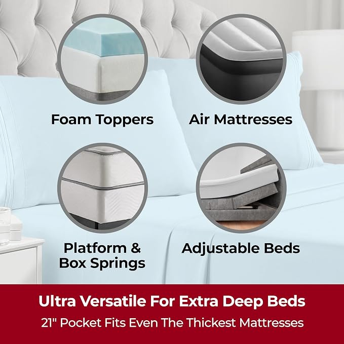 Mellanni Extra Deep Queen Sheets - Image 2