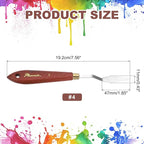 MECCANIXITY Pack of 1 Palette Knife No.4, 7.6" Long Palette Knives - Image 2