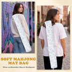Blue and White Floral Toile Mahjong Mat Bag - Image 7