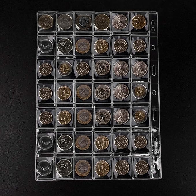 420 Pockets Coin Binder Pages 1.14" Collection Album Holder 10 Pcs | OSOPOLA - Image 6