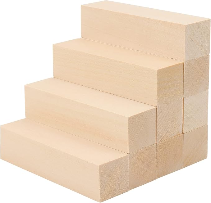 JOIKIT 30 Pack 4 x 1 x 1 Inches Basswood Carving Blocks, Unfinished Soft Wood - Image 5