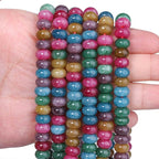 Songxi 5x8mm Natural Tourmaline Stone Rondelle Beads, Gemstone by SongXi