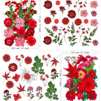 MIKIYA 88Pcs Red Dried Pressed Flowers - Image 6
