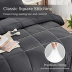 JOLLYVOGUE Queen Comforter Set, Ultra-Soft Bed in a Bag Queen Size 7 Pieces - Image 3