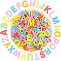 656 Pcs Foam Letter Stickers, Self-Adhesive EVA Alphabet Stickers Small 1 Inch by Unknown