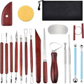 Blisstime 18PCS Clay Sculpting Tools, Basic Clay Pottery Carving Tool Kit by Blisstime