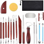 Blisstime 18PCS Clay Sculpting Tools, Basic Clay Pottery Carving Tool Kit by Blisstime