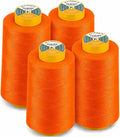 AK TRADING CO. 4-Pack NEON Orange All Purpose Sewing Thread Cones of High by Fabrics%7CEventDecor%7CCrafts%7CUpholsteryFoam