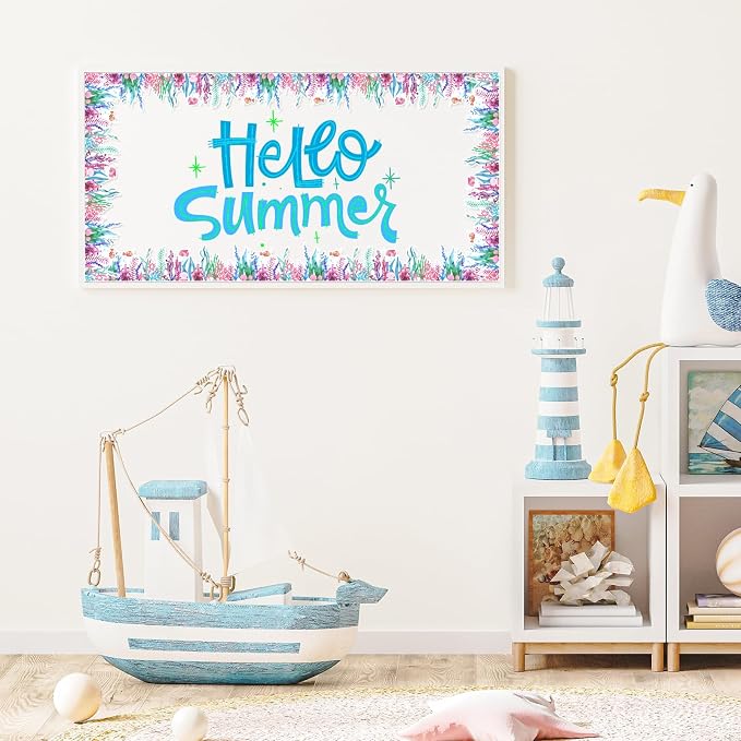 FUSUIMU 65.6 Ft Ocean Bulletin Board Border Coral Reef Grass Seaweed Die-Cut - Image 4