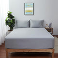 Twin XL Size Fitted Sheet Only Gray, 100% Egyptian Cotton 600 Thread Count by ShunjieHome