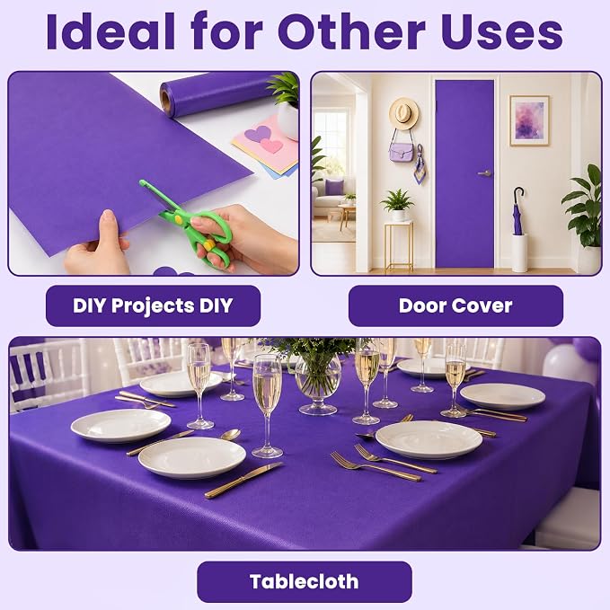 Purple Bulletin Board Roll Non-Woven Fabric Poster | Back to School Classroom - Image 6