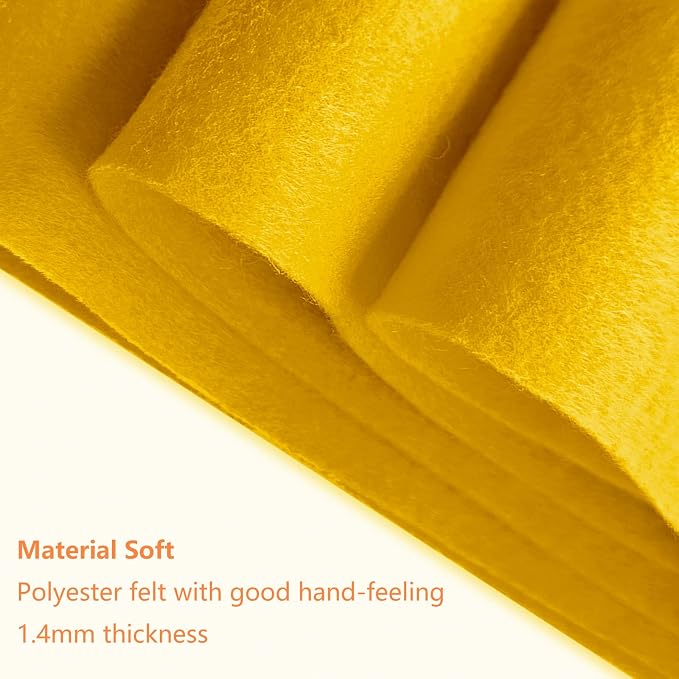 Jtnohx Color Felt, 1 Square Yard Felt Fabric, 1.4mm Thickness Flexible Craft - Image 5