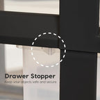 IRIS USA Plastic Drawer Storage Organizer Rolling Cart, - Image 5