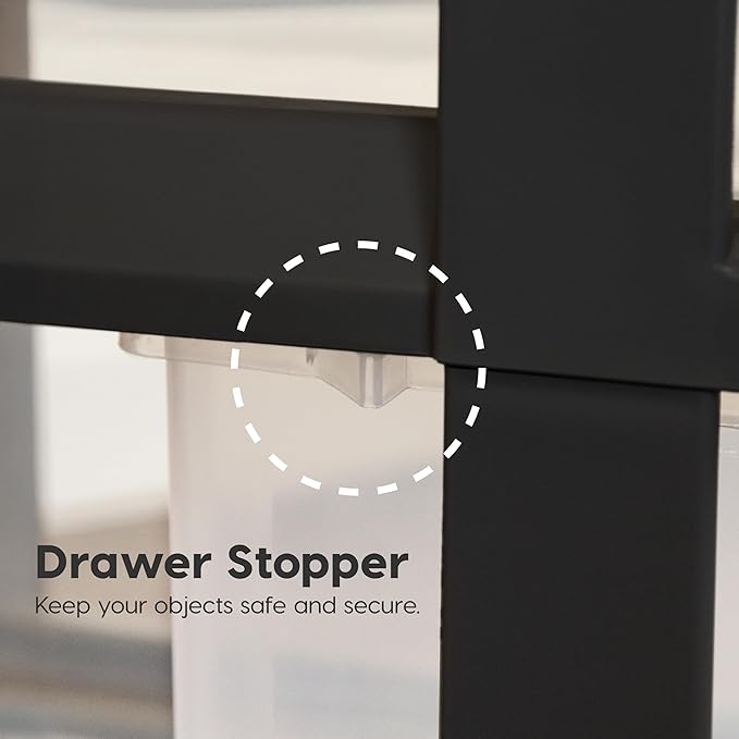 IRIS USA Plastic Drawer Storage Organizer Rolling Cart, - Image 5