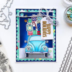 hinana 7pcs/Set Rectangle Frame Metal Die Cuts, Scallops Stitched Nesting Tag - Image 3