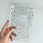 Transparent Waterproof PVC Vinyl 10 Pcs 8.3 x 11.8 inches Iridescent Shine - Image 5