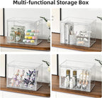 4 Tier Display Case for Collectibles, Storage Container - Image 7