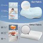 Cervical Pillow for Neck and Shoulder Support, Memory Foam Ergonomic Contour - Image 6