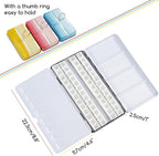MEEDEN Empty Watercolor Tin Palette: Portable Watercolor Palette Paint Case - Image 2