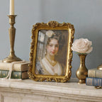 Cuspin Vintage Picture Frame 6x8 Gold Frames, Ornate Floral Resin Photo Frame - Image 8