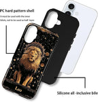 ZHEGAILIAN Case for iPhone 16 Plus, Galaxy Lion Gold Durable Shockproof - Image 3