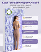 ChiXpace Dual Layer 5 Inch Memory Foam Mattress Topper King - Image 3