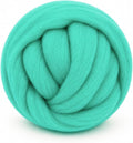 3.53oz Wool Roving: Needle Felting Wool White Roving Wool Felting Supplies Pure by Gipony