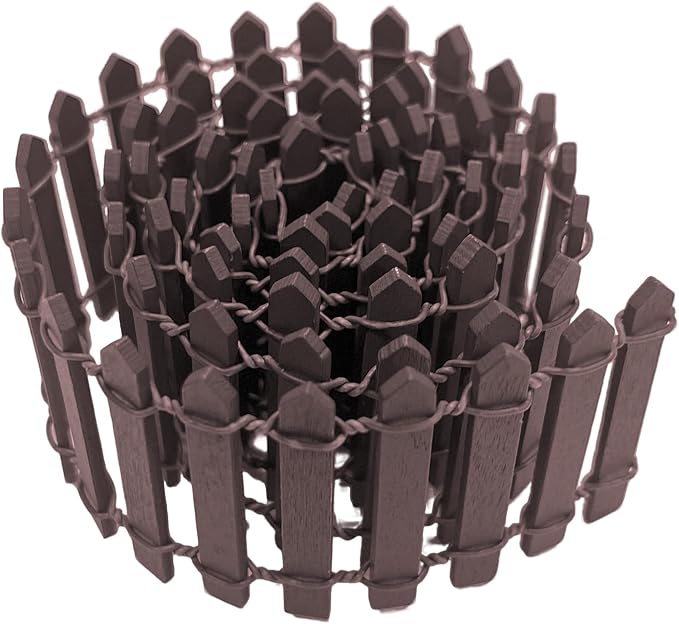35 Inches Mini Fairy Garden Fence DIY Small Wood Decorative Picket Fence Micro by XFGSYXS