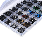 370 PCS 5mm-20mm Solid Black Eyes - Image 2