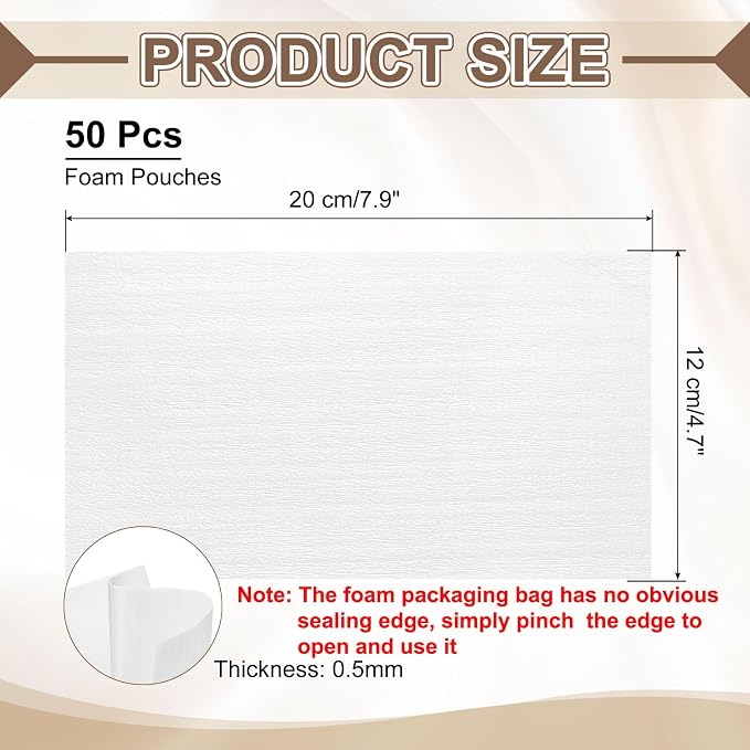 uxcell 50 Pcs Cushion Foam Pouches, Photo Frame - Image 2