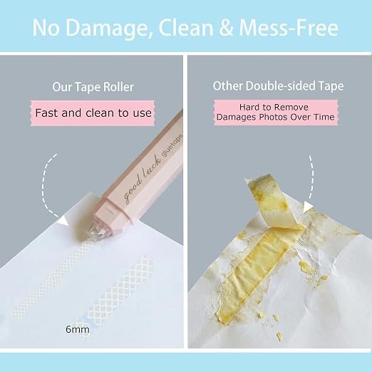 Scrapbooking Double Sided Tape Roller, Gift Wrapping, Photo Mounting, School - Image 3