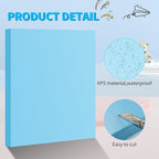 LuckyFoam Blue 4 Pack 15x12x1 inch Foam Sheets 1 Inch Thick | Polystyrene - Image 4