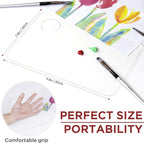 DUGATO Clear Acrylic Paint Palette, 15.7 x 11.8 in | Medium Size Palette - Image 2
