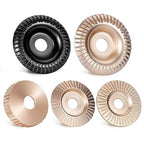 BLEKOO 5PC Angle Grinder Wood Carving Disc Set, 5/8" Arbor, Wood Shaper & Stump by Blekoo