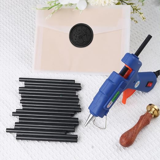 Black Sealing Wax Sticks, WASOHLING 20Pcs Glue Gun Wax Seal Sticks - Image 3