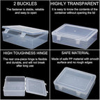 Bead Organizer Box, Craft Storage Box Features Hinged Lid and Labels, Mini Boxes - Image 9