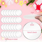 3.5 Inch Acrylic Ornaments Blanks, Christmas Decor, Keychain Engraving - Image 5