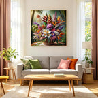 Tropical Flower Bouquet Diamond Painting Kit - Image 2