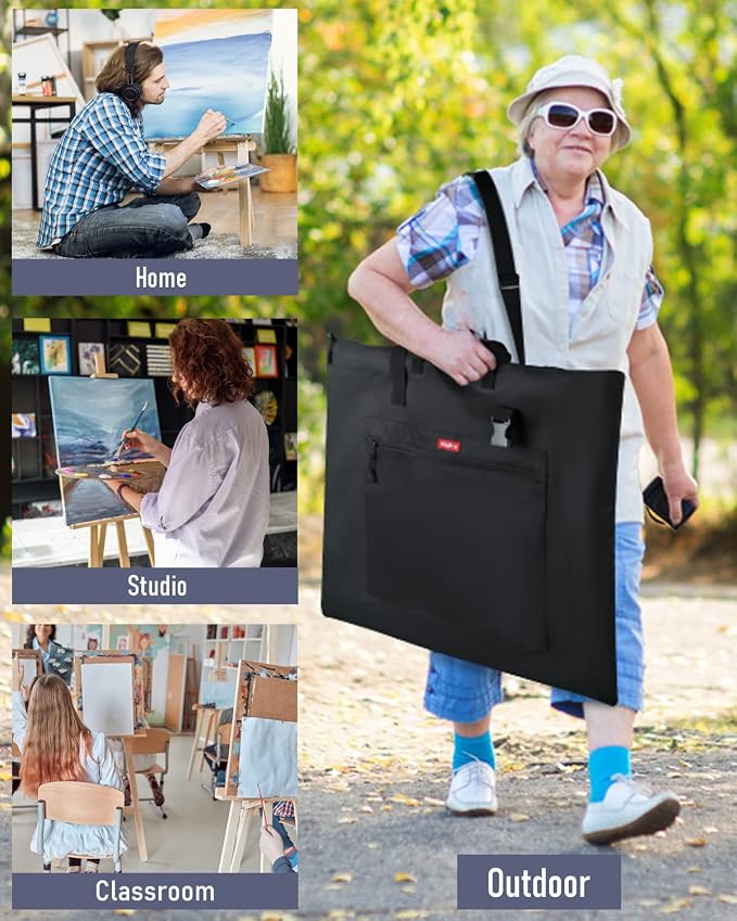 Nicpro Light Weight Art Portfolio Bag, 23 x 31 Inches Art Portfolio Case - Image 6