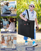 Nicpro Light Weight Art Portfolio Bag, 23 x 31 Inches Art Portfolio Case - Image 6