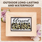 Tintnut Leopard Permanent Vinyl 8 Pcs 12x10in Yellow Spots Adhesive Vinyl | - Image 5