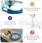Epoxy Resin, 32OZ Epoxy Resin Crystal Clear, Not-Yellowing No-Bubble, Self - Image 4