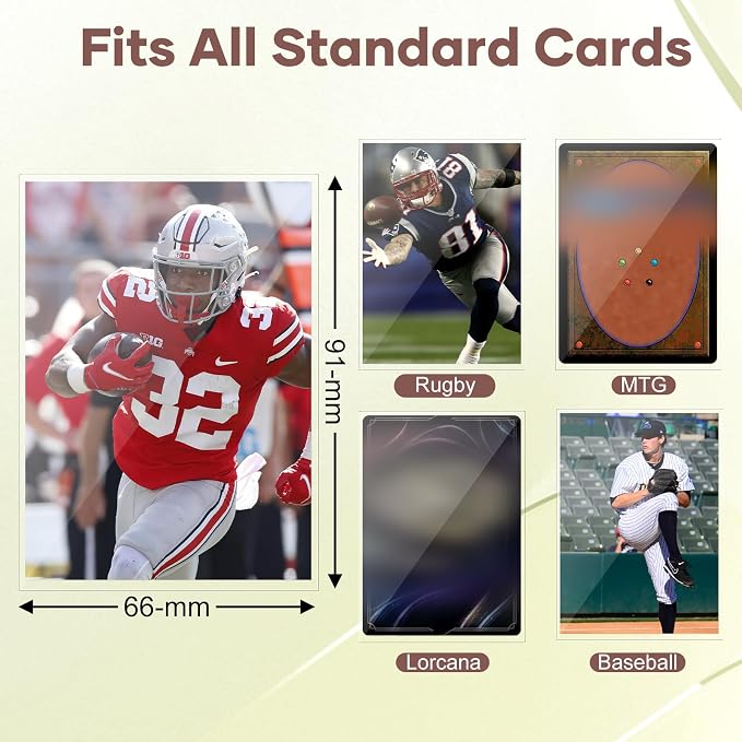 Mlikero 600 Count Card Sleeves, Polypropylene, Fit - Image 5
