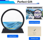 Coitak Moving Sand Art Picture, Round Glass Dynamic Sand Picture, Desktop Sand - Image 7